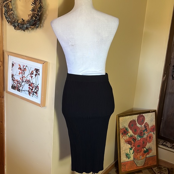 REBECCA TAYLOR Soze Medium Sweater Skirt Ribbed Pull-On Tube Stretchy  $358 NEW - Picture 7 of 17